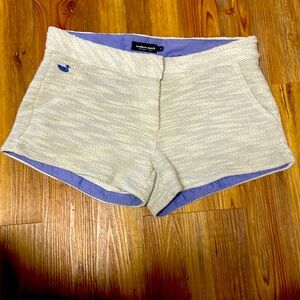 Southern Marsh Gray Linen Shorts Size 4